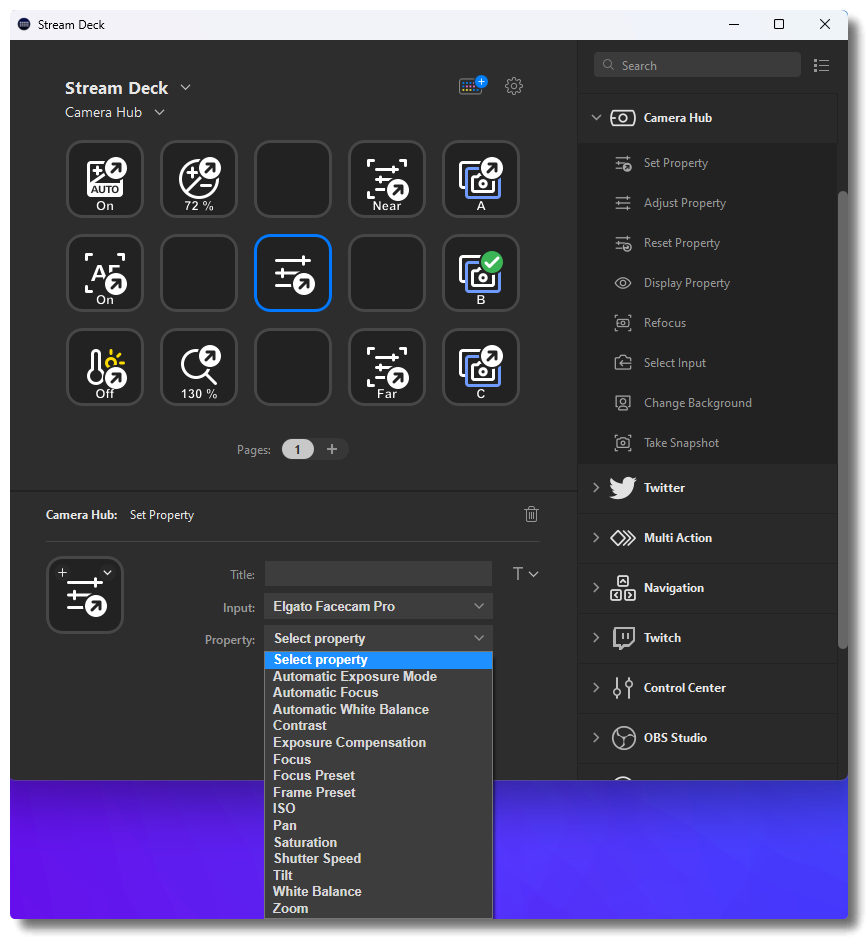 Elgato Stream Deck — Camera Hub Plugin Overview – Elgato