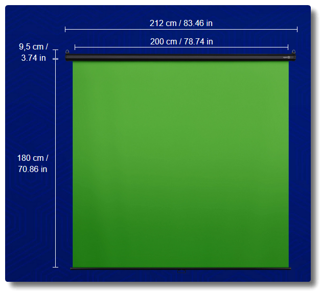 Elgato Green Screen MT — Dimensions – Elgato