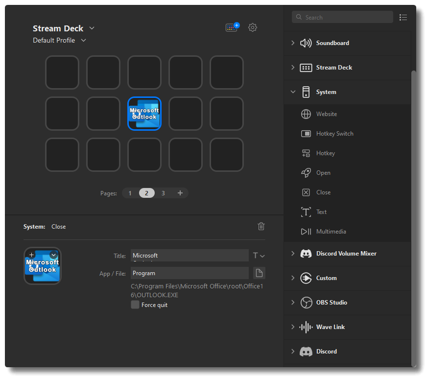 Elgato Stream Deck — System Actions (Hotkey, Open, Website, Multimedia) –  Elgato