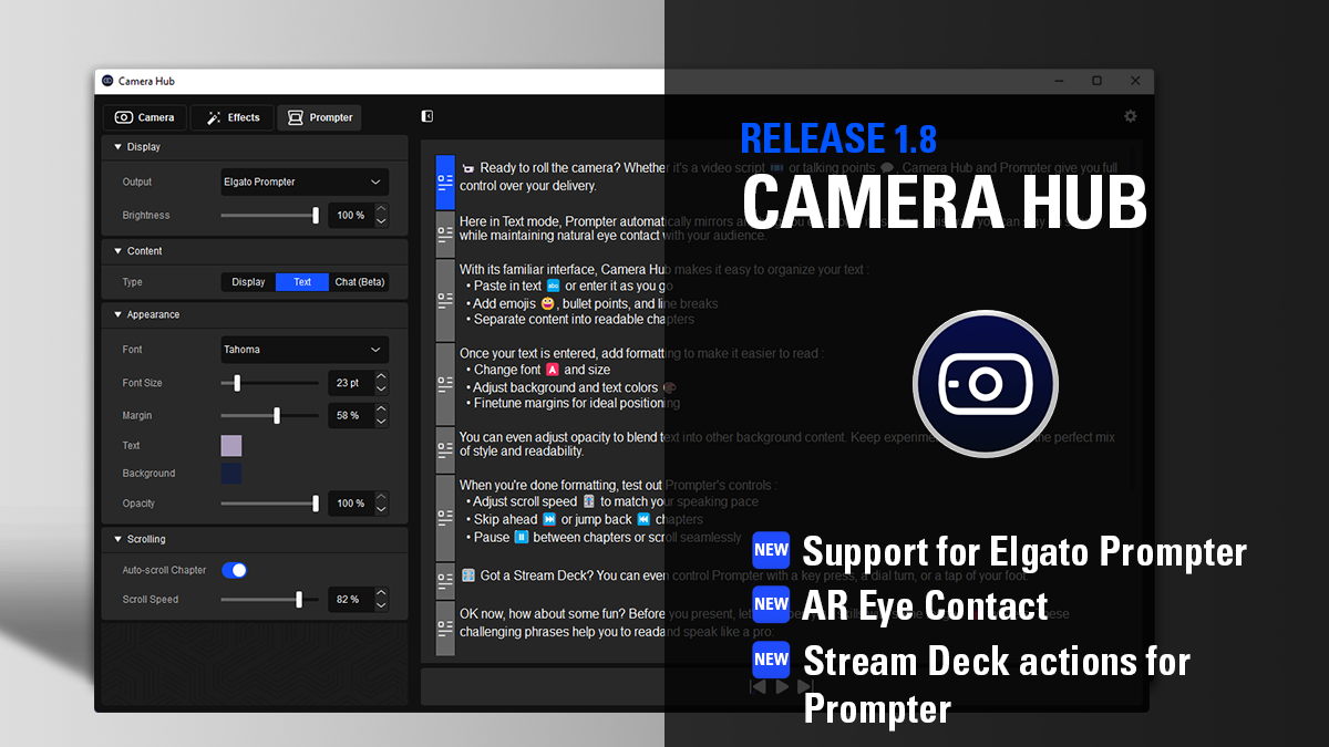 Elgato Camera Hub 1.8 Release Notes – Elgato