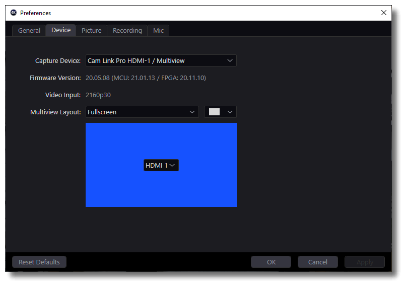 Cam Link Pro — How To Configure Multiview Elgato