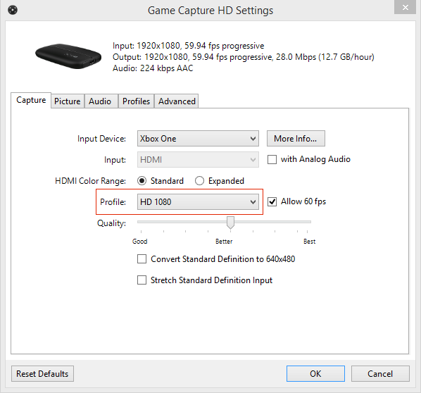 best elgato settings for ps4