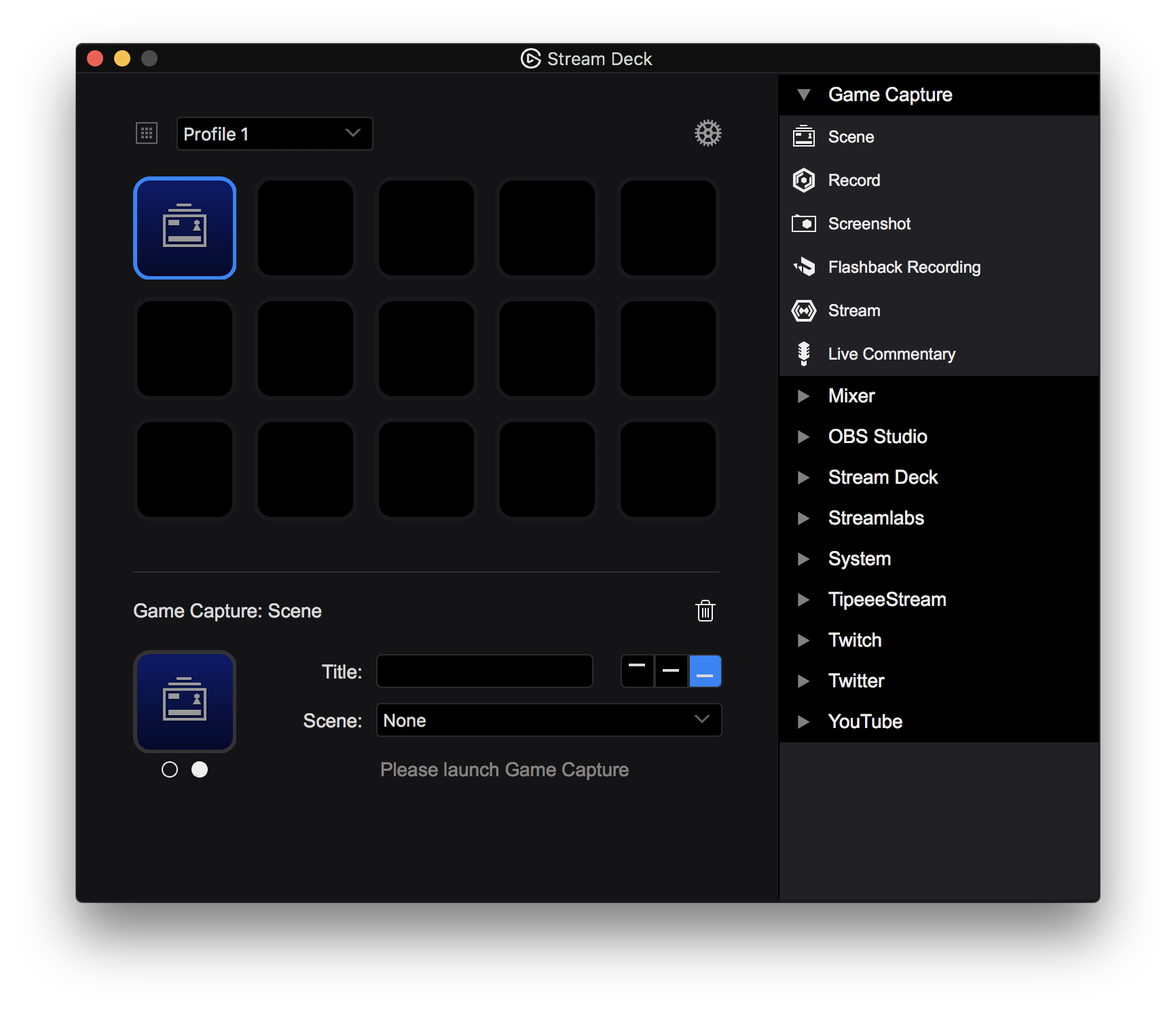 Stream Deck ELGATO Game Capture