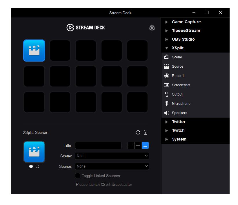 Elgato Stream Deck Xsplit Integration Elgato