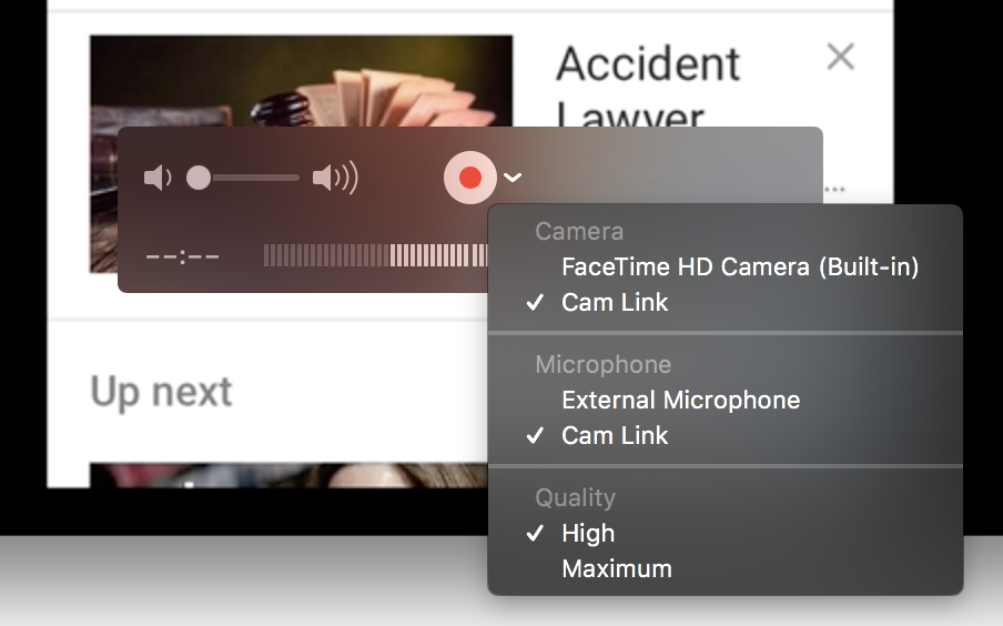 Cam Link Recording Using Macos Quicktime Player Elgato