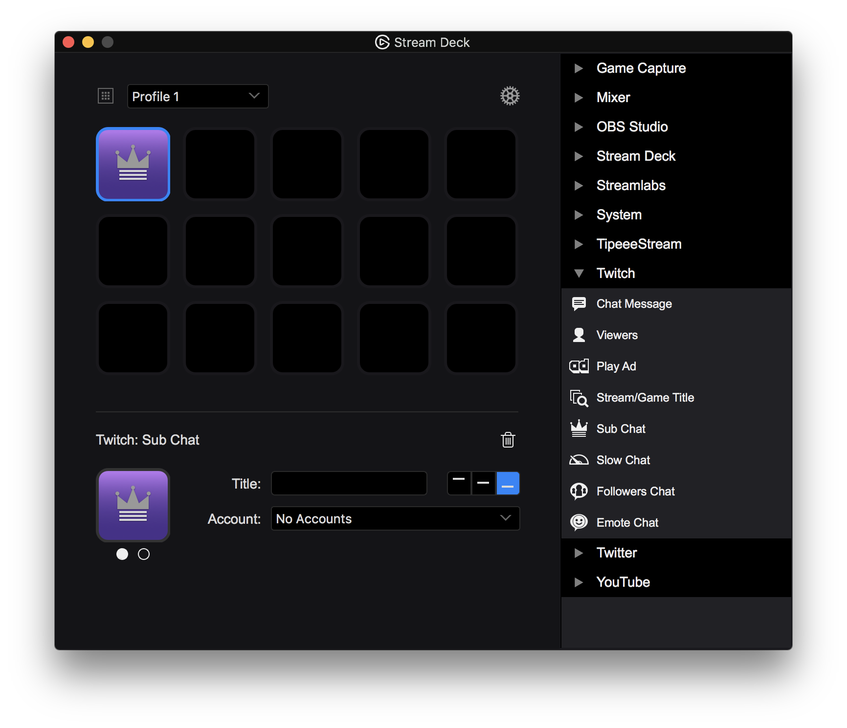 Elgato Stream Deck Twitch integration Elgato