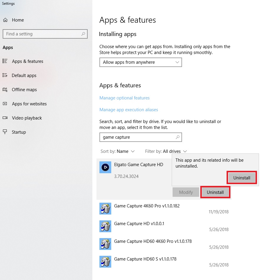 How to uninstall Elgato Game Capture HD software on Windows – Elgato