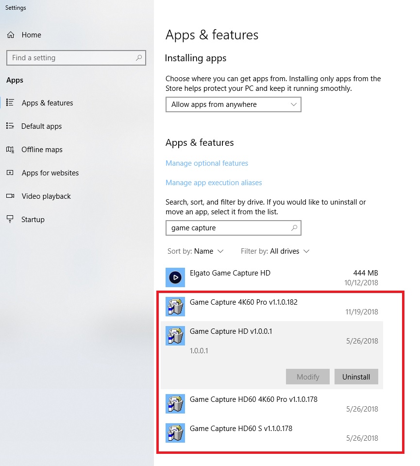 How to uninstall Elgato Game Capture HD software on Windows – Elgato