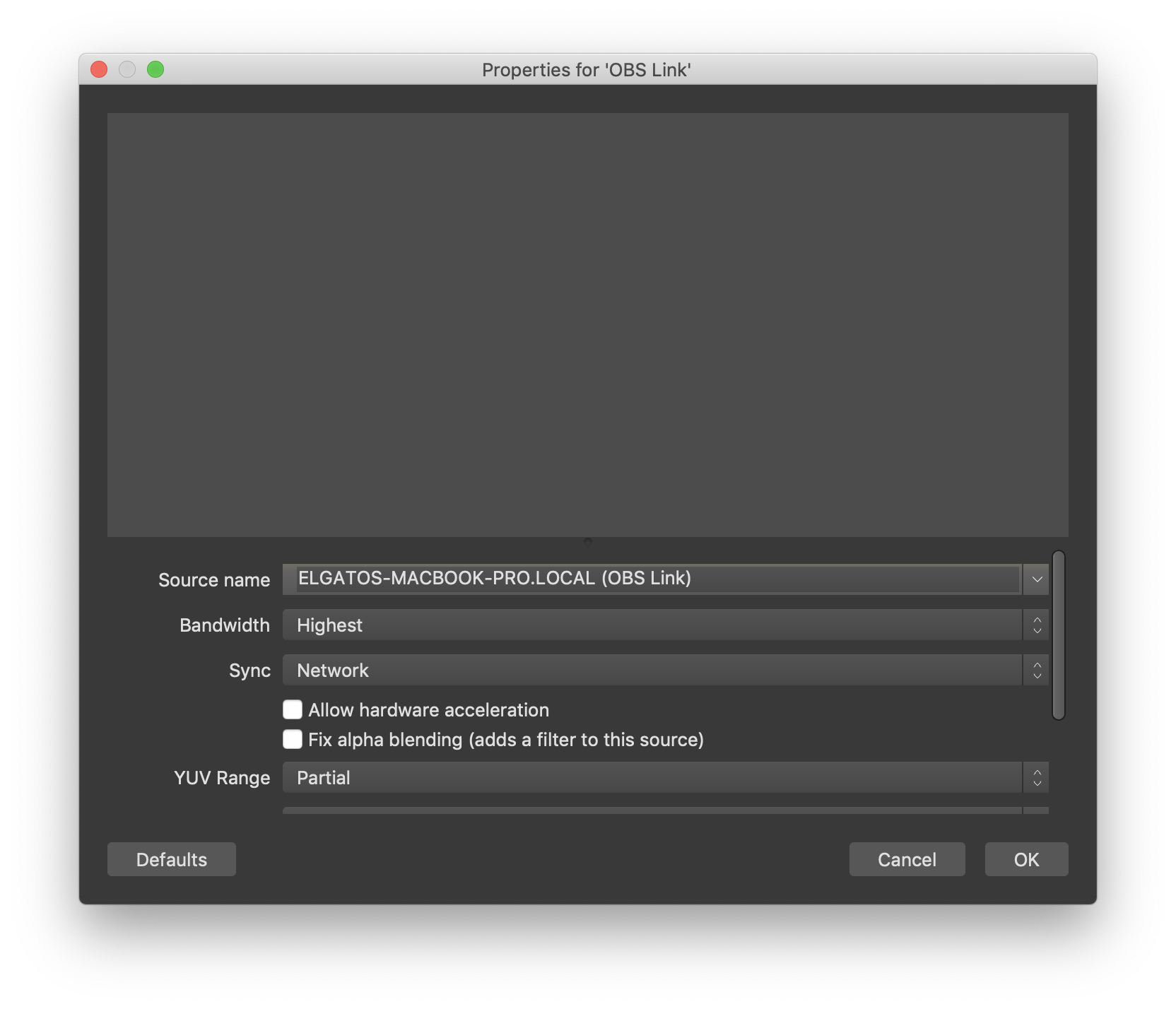 how to stream obs on mac with el gato