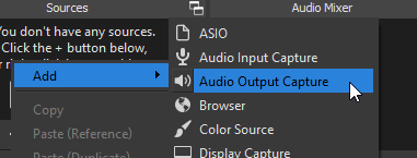 using obs studio to create multiple audio tracks