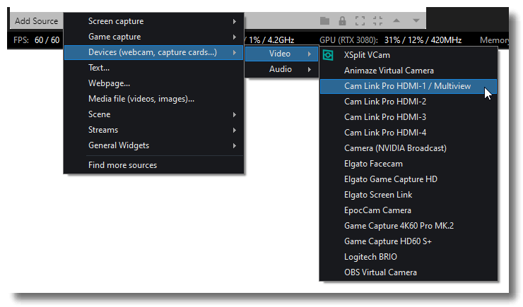 Cam Link Pro How To Setup With Xsplit Elgato