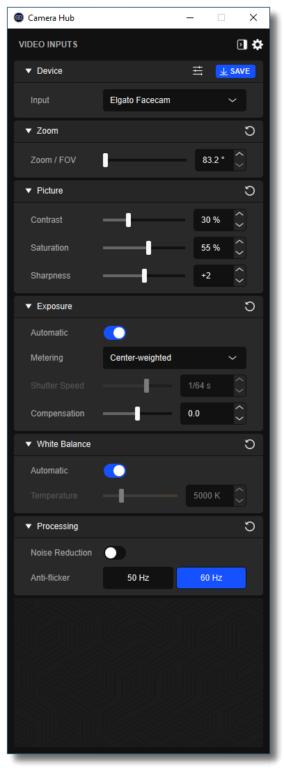 Elgato Facecam — Camera Hub Compact Mode – Elgato