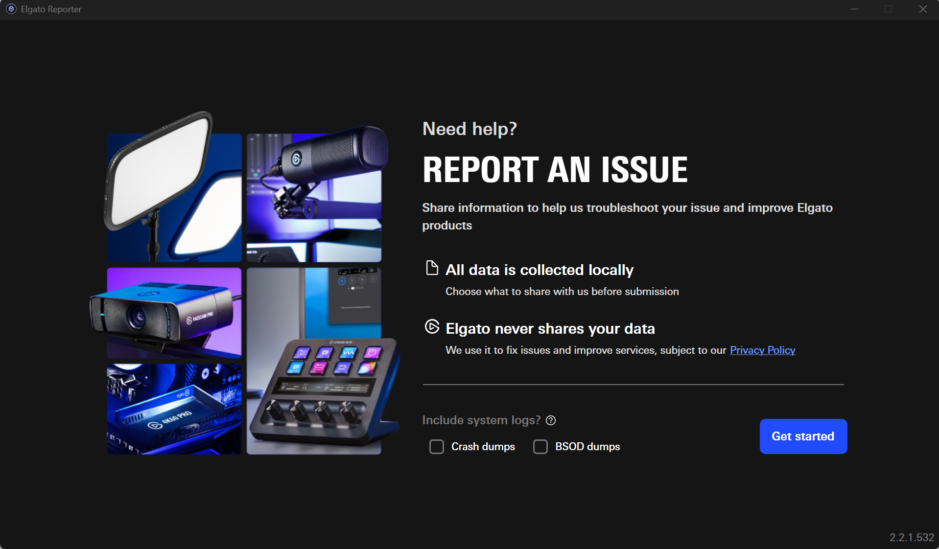 elgato_reporter_windows_first_page.png